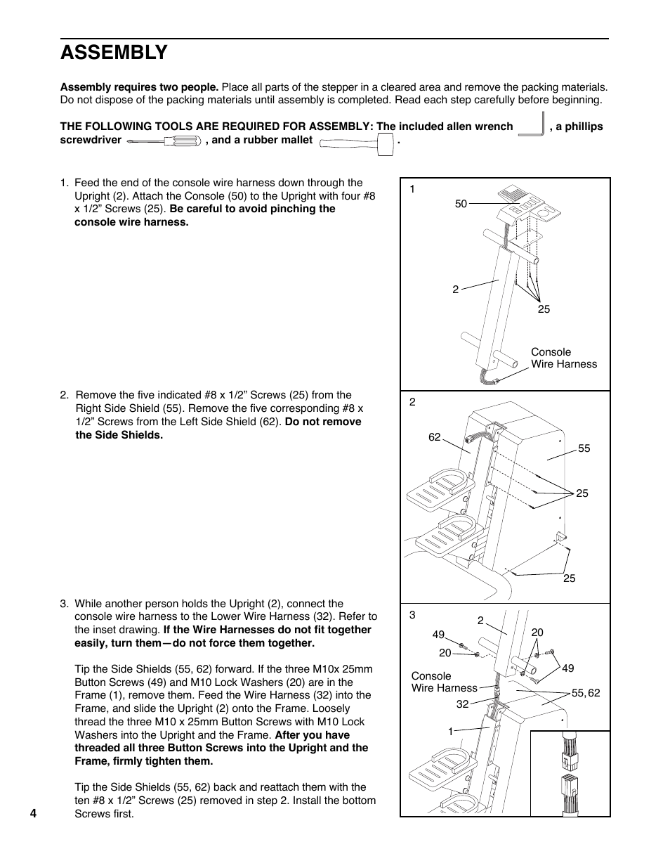 Assembly | Sears 831.285780 User Manual | Page 4 / 12