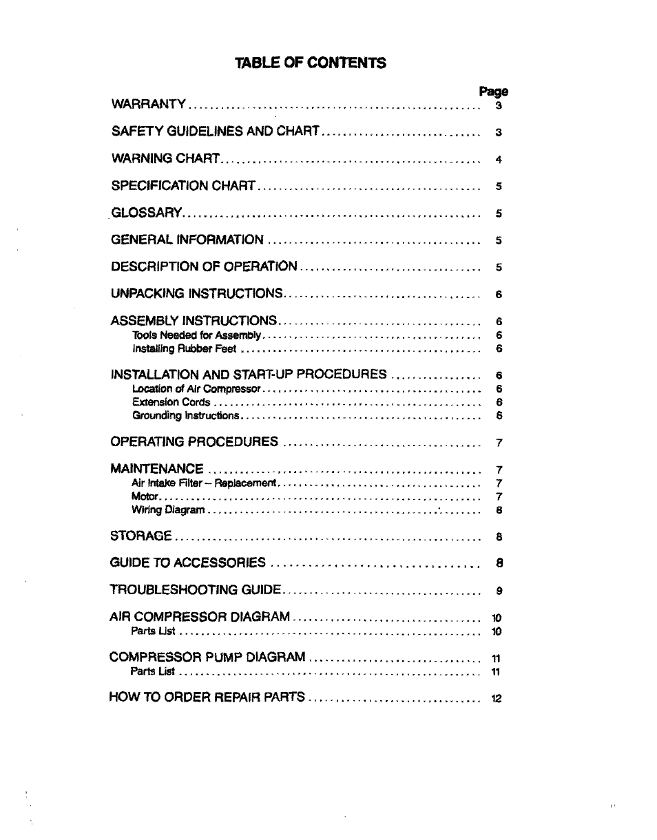 Sears 150270 User Manual | Page 2 / 11