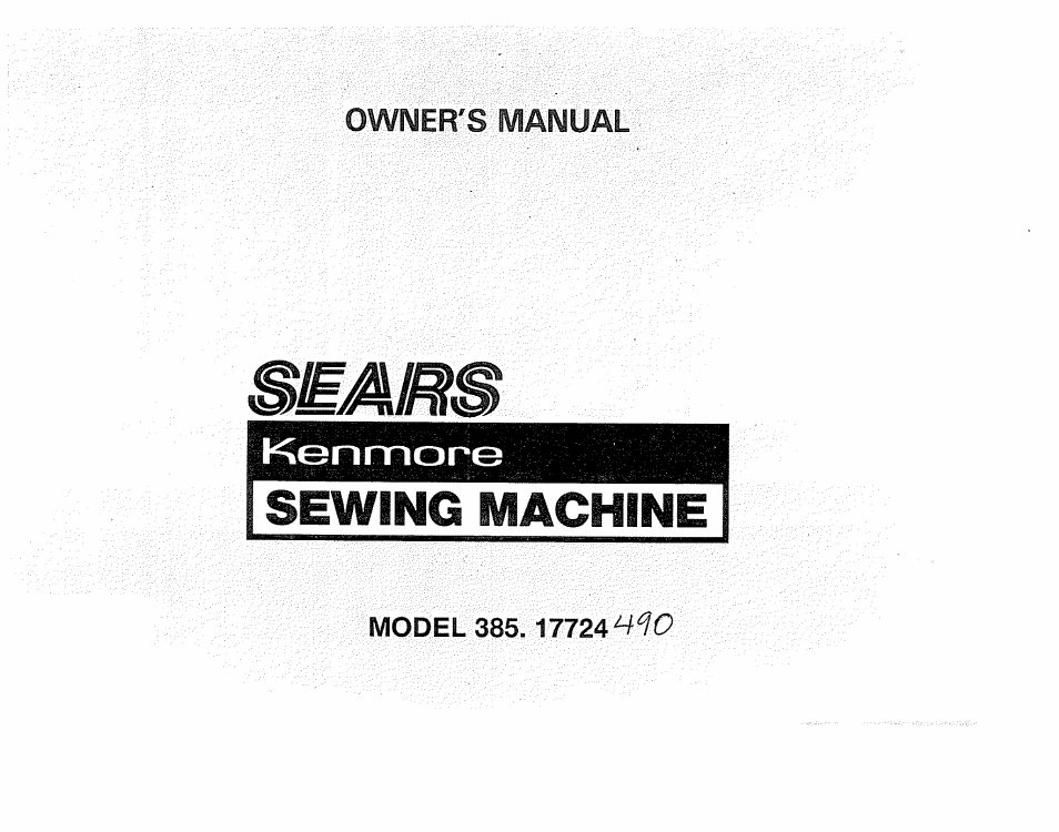 Sears 385.17724 User Manual | 68 pages