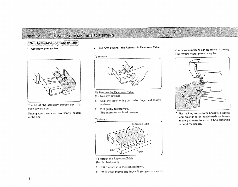 Set up the machine (continued) | Sears 385.17724 User Manual | Page 11 / 68