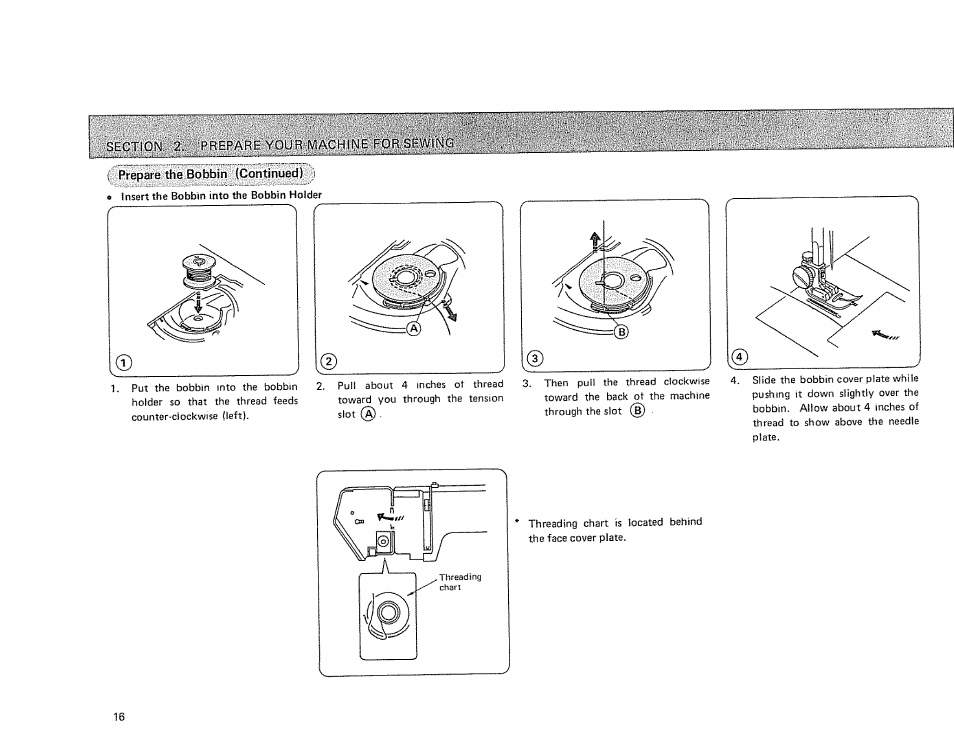 Section 2. prepare your iv’iachine for sewing | Sears 385.17724 User Manual | Page 19 / 68