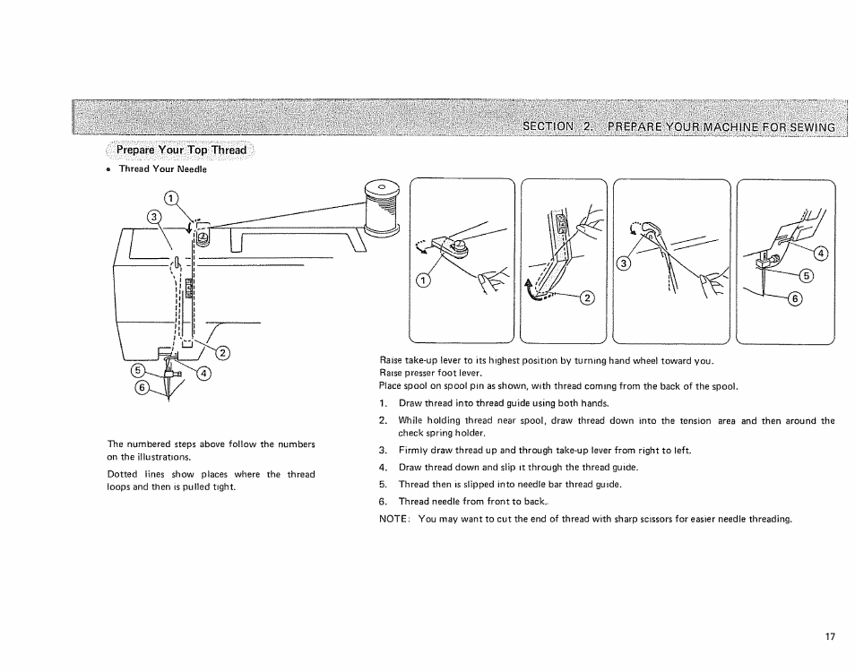 Prepare your top thread | Sears 385.17724 User Manual | Page 20 / 68