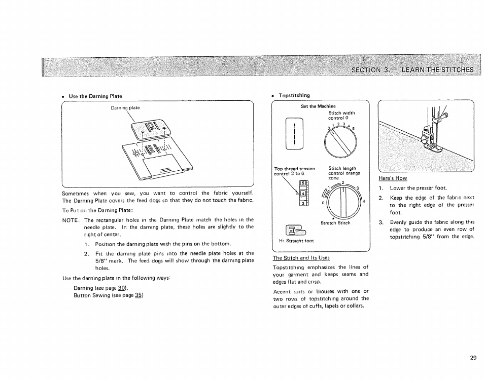 Section 3. learn the stitches | Sears 385.17724 User Manual | Page 32 / 68