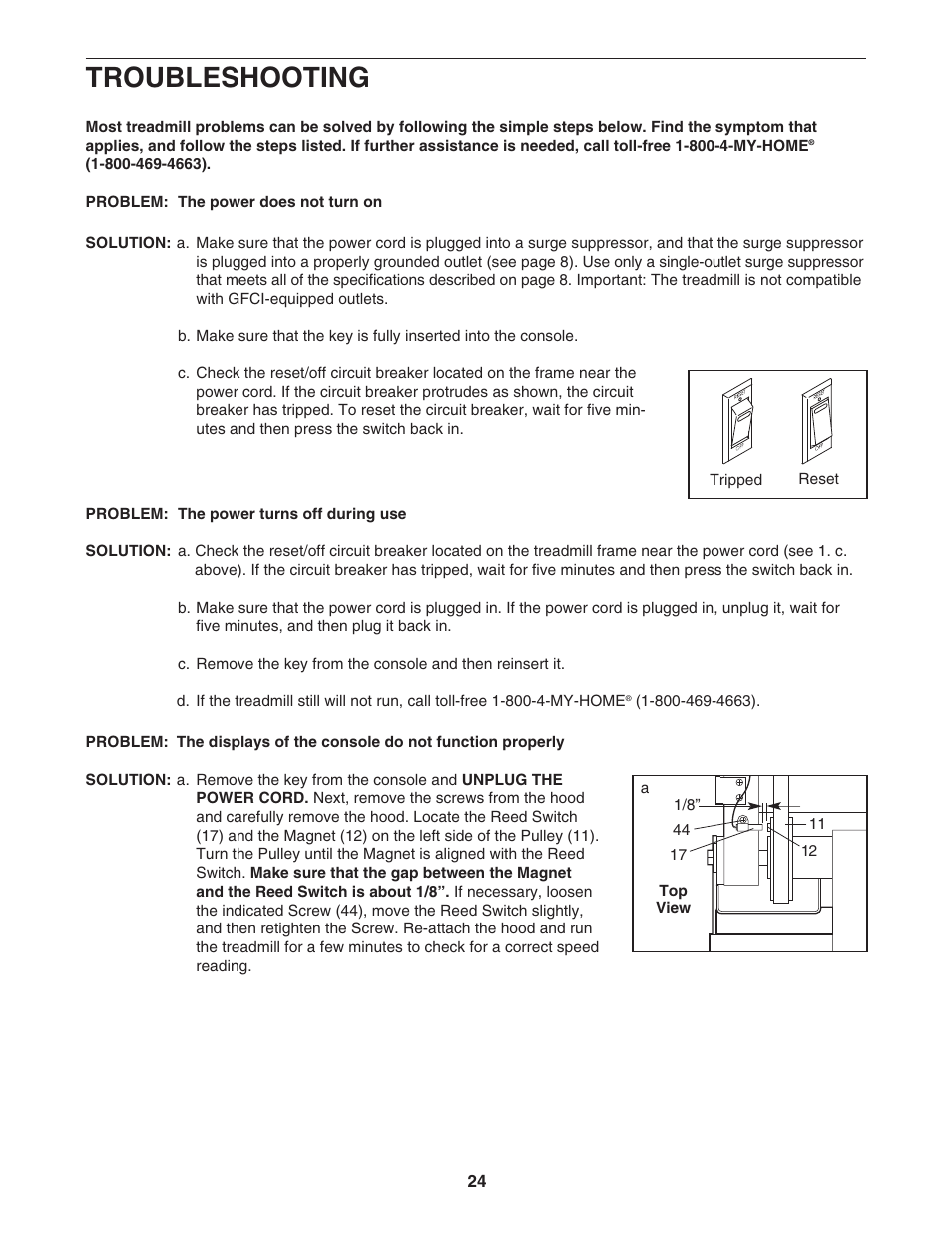 Troubleshooting | Sears 831.294880 User Manual | Page 24 / 30