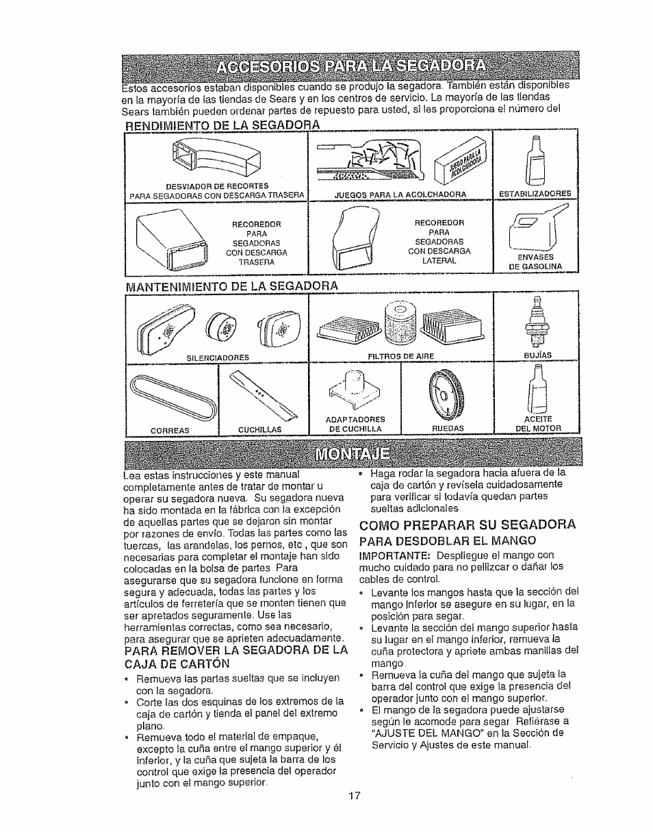 Sears EZ3 917.387023 User Manual | Page 17 / 36