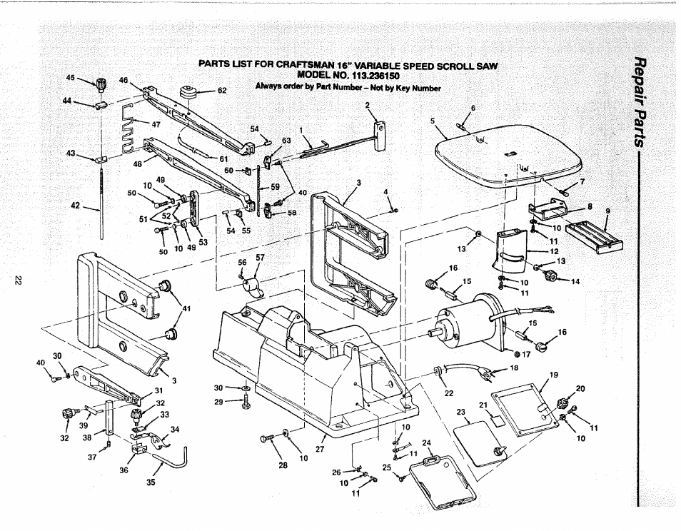 Sears 113.23615 User Manual | Page 22 / 28