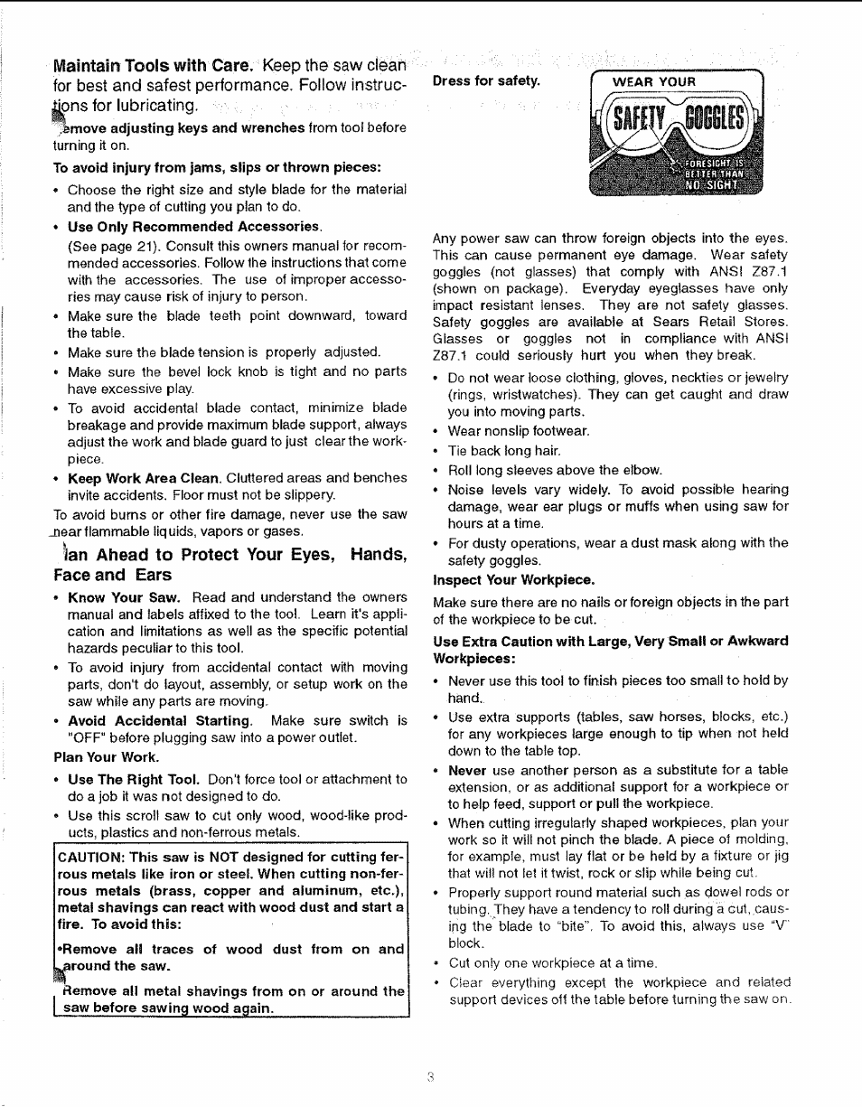 Sears 113.23615 User Manual | Page 3 / 28