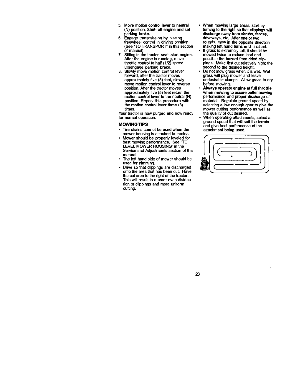 Mowingtips | Sears 917.275223 User Manual | Page 20 / 64