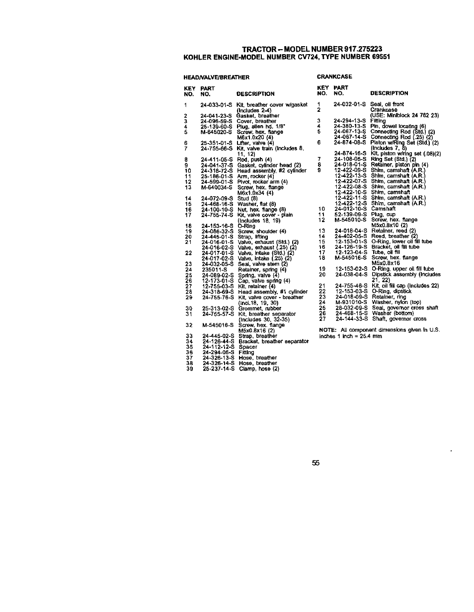 Sears 917.275223 User Manual | Page 55 / 64