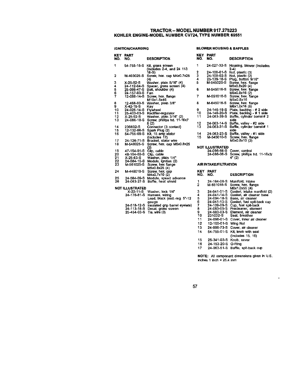 Sears 917.275223 User Manual | Page 57 / 64
