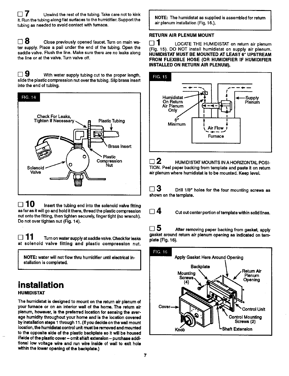 Installation | Sears 303.147012 User Manual | Page 7 / 13