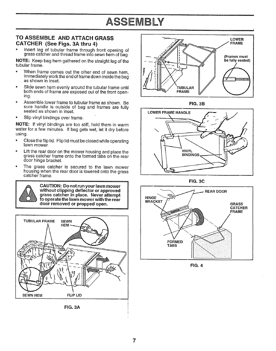 Assembly | Sears EZ3 917.38713 User Manual | Page 7 / 22