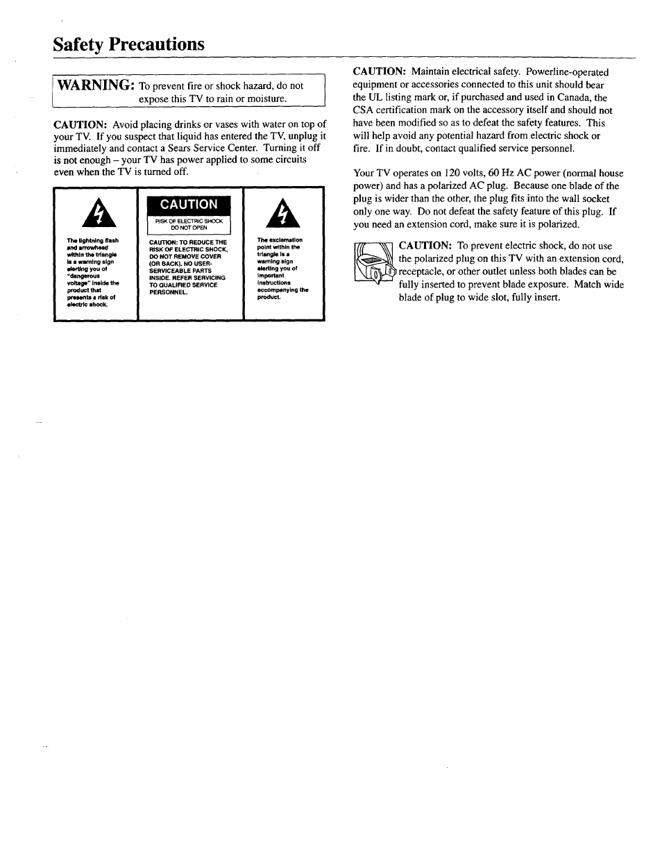 Safety precautions | Sears 274.4392839 User Manual | Page 2 / 39