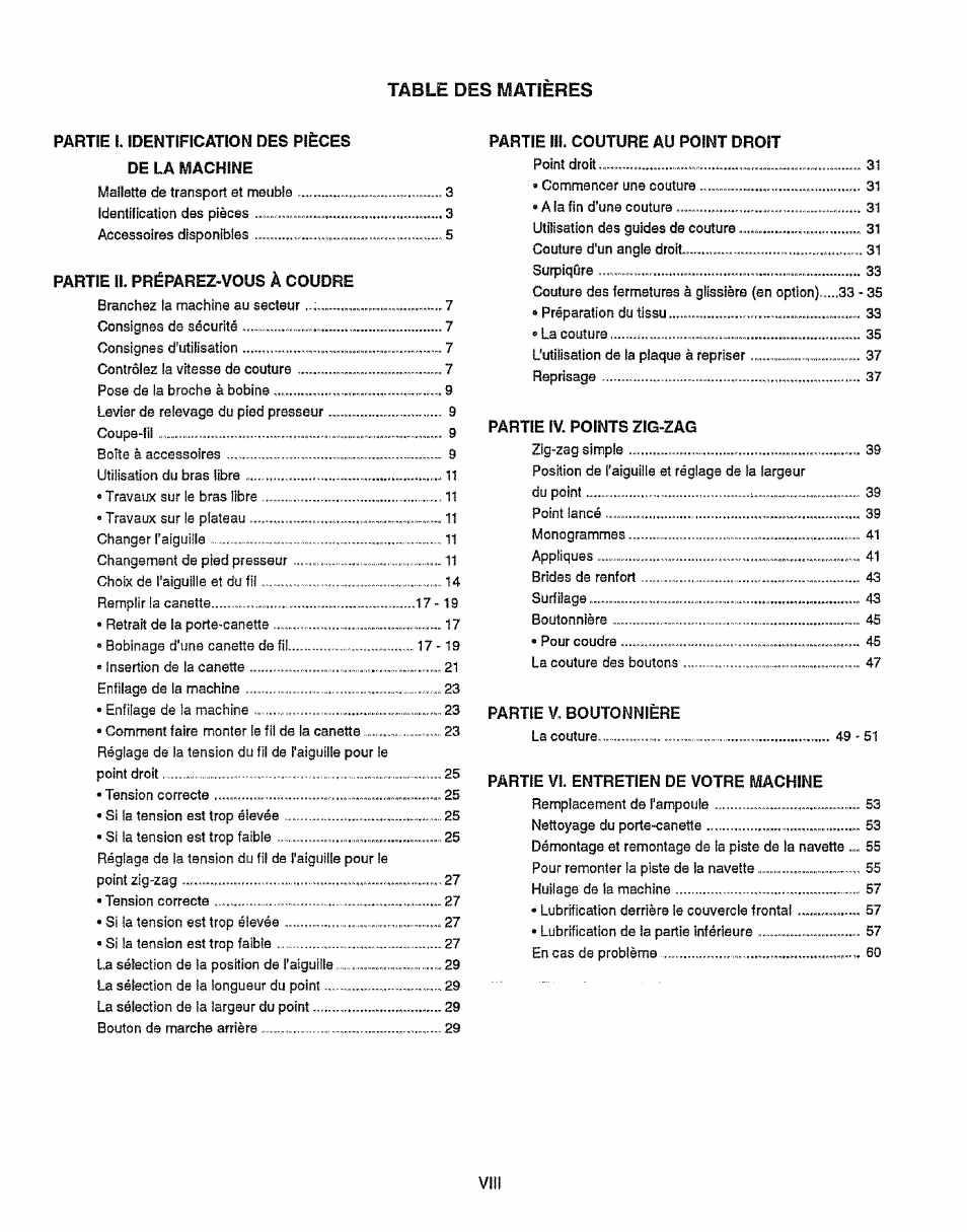 Sears 38512102 User Manual | Page 9 / 69