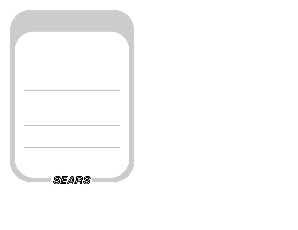 Get it fixed, at your home or ours | Sears 900.74526 User Manual | Page 9 / 9