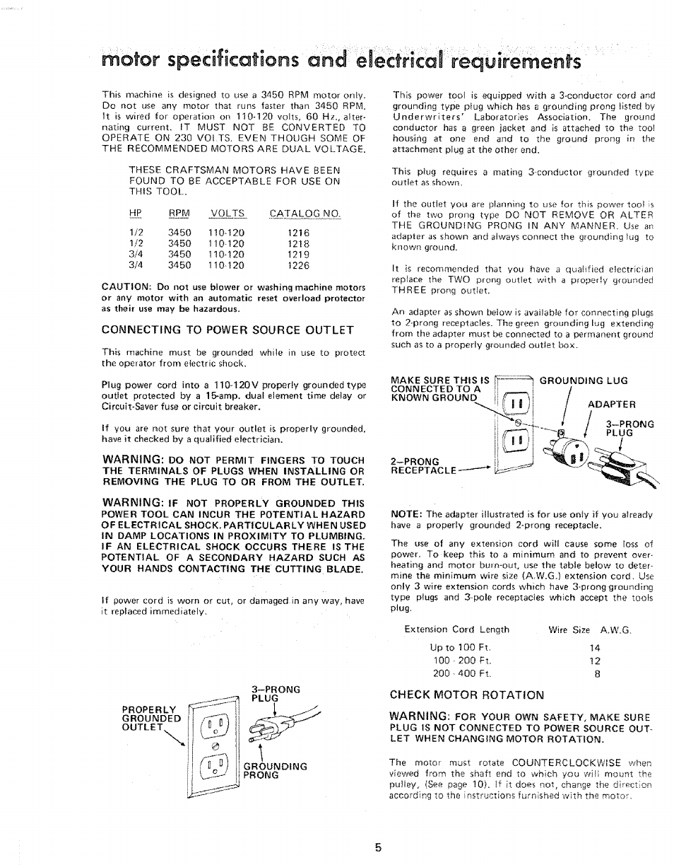 Sears 113.206931 User Manual | Page 5 / 32