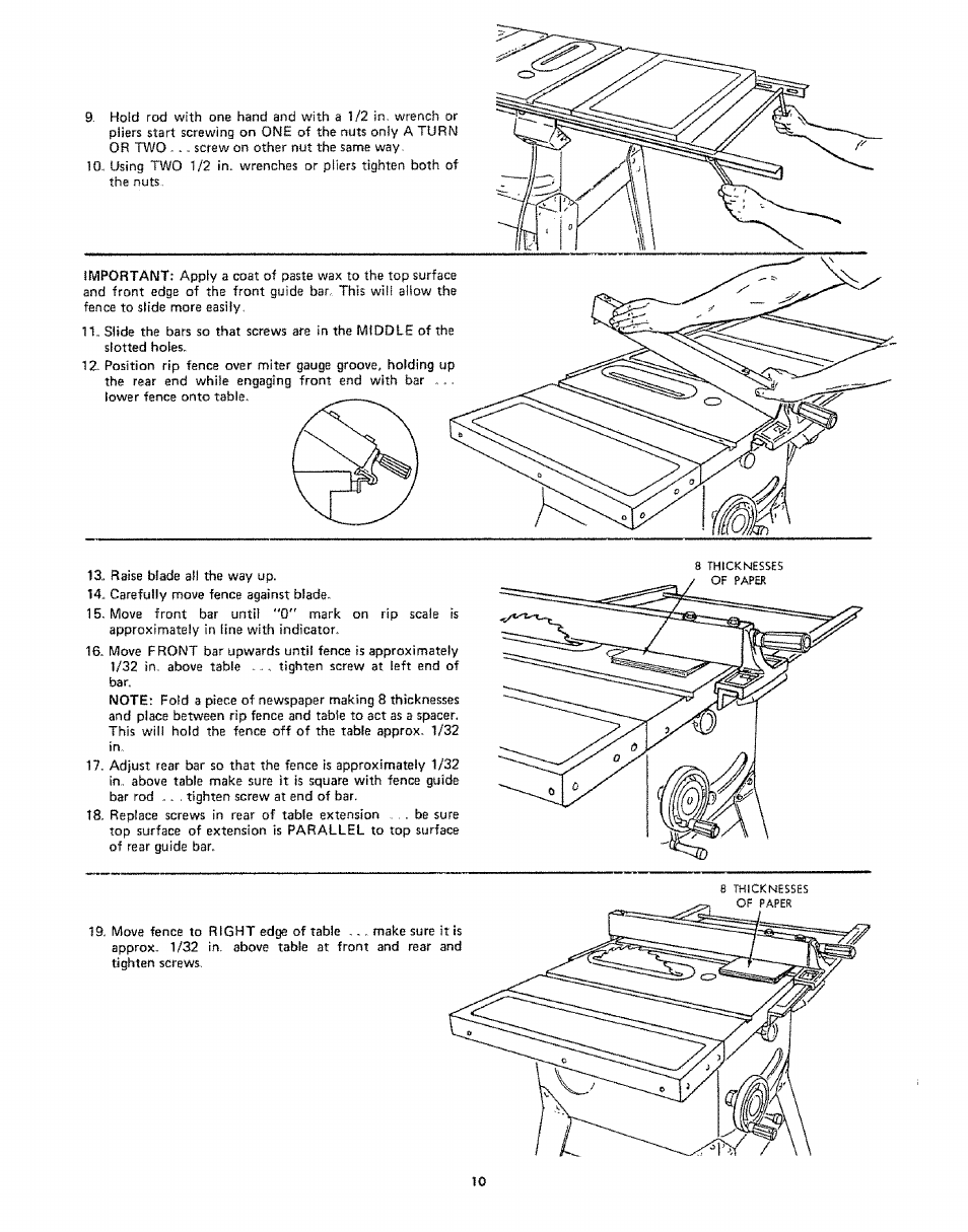 Sears 113242502 User Manual | Page 10 / 40