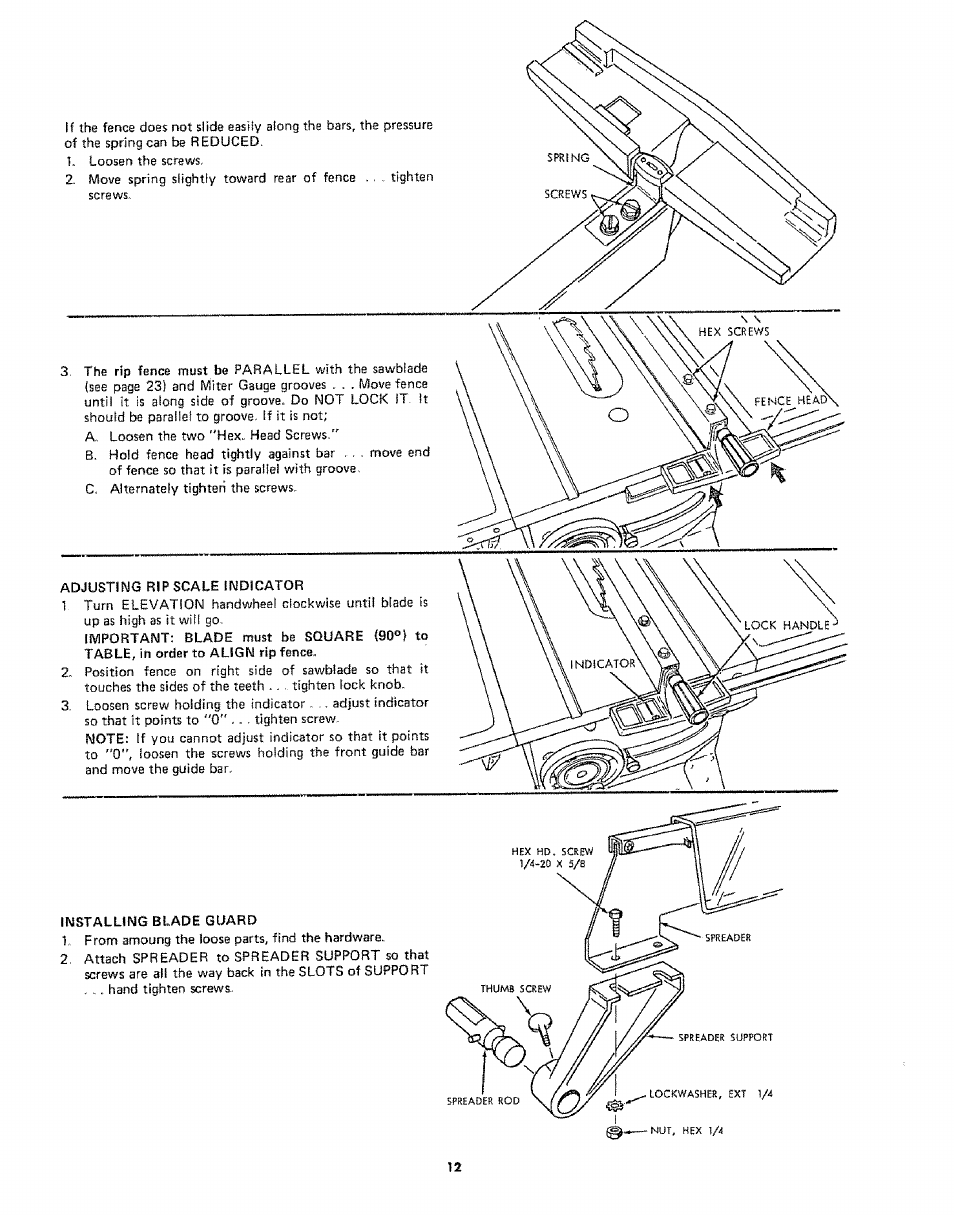 Sears 113242502 User Manual | Page 12 / 40