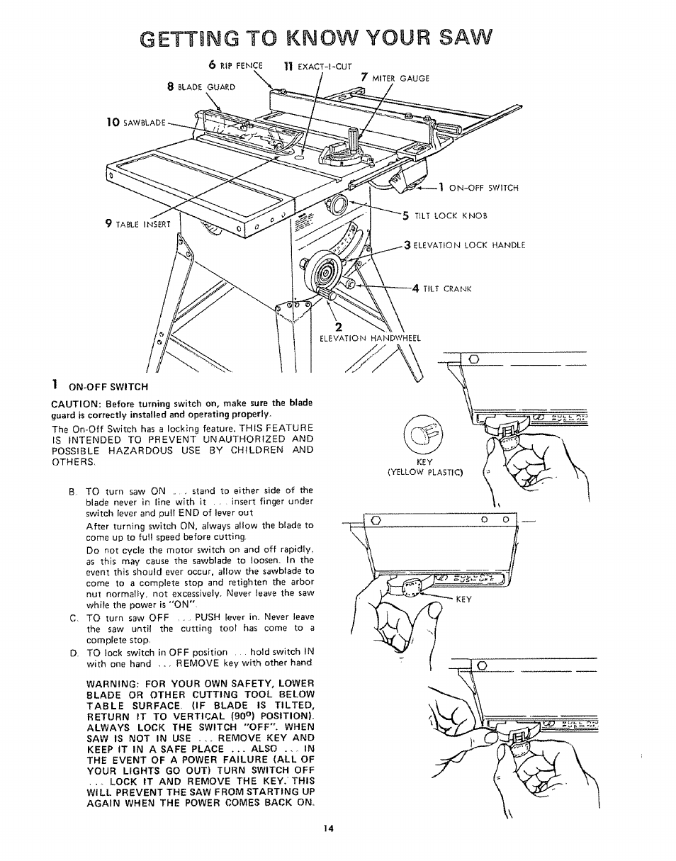 Sears 113242502 User Manual | Page 14 / 40