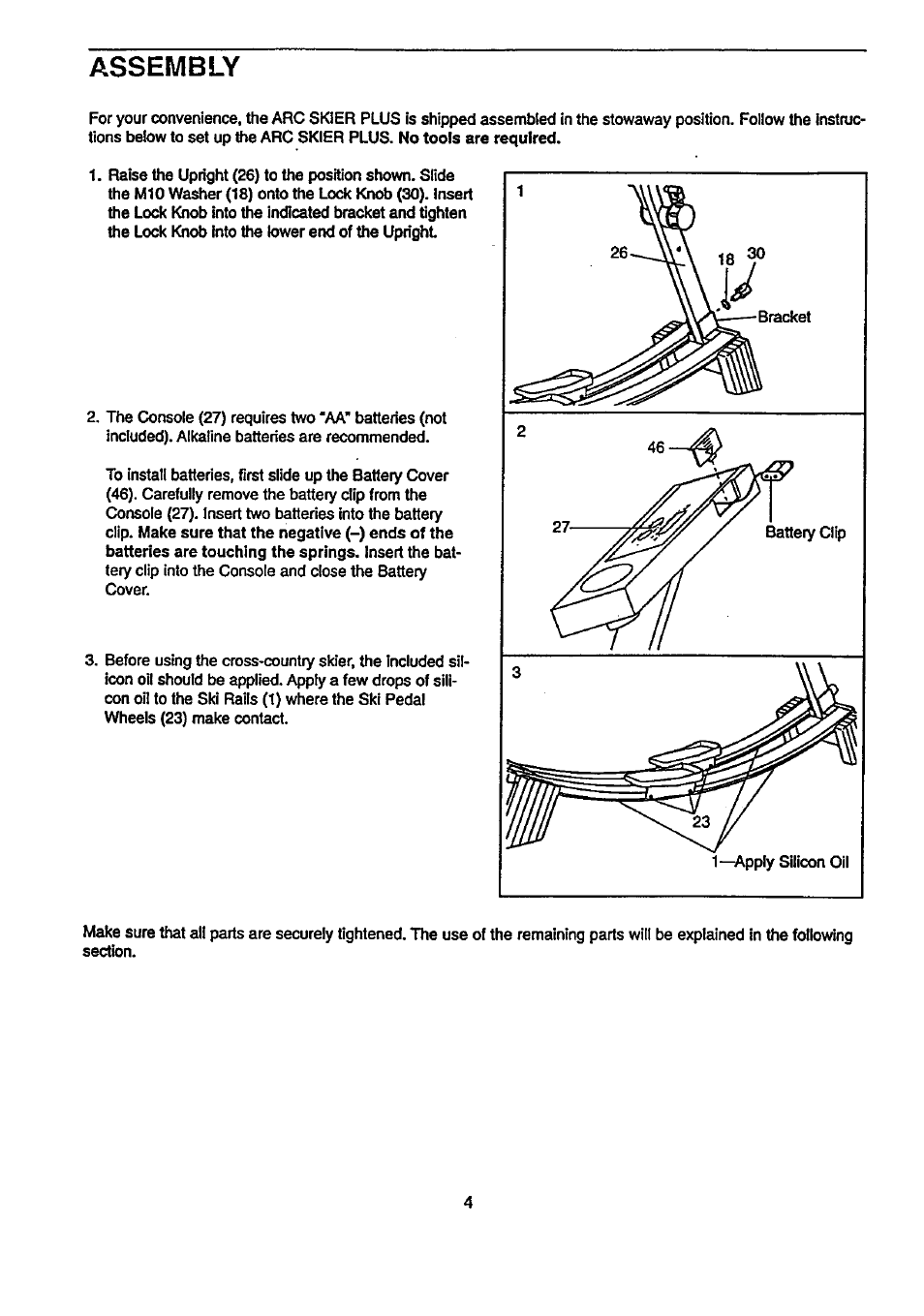 Assembly | Sears 831.29074 User Manual | Page 4 / 12