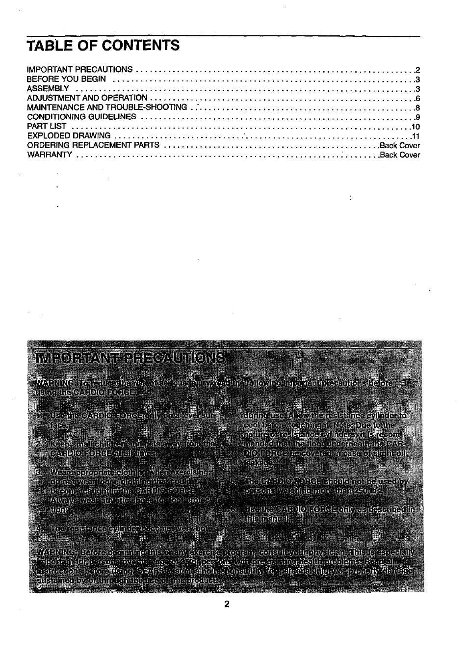 Sears 831.28742 User Manual | Page 2 / 14