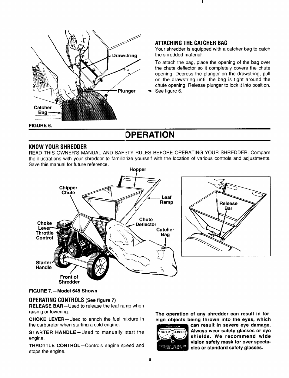 Dperation | Sears 645B User Manual | Page 6 / 12