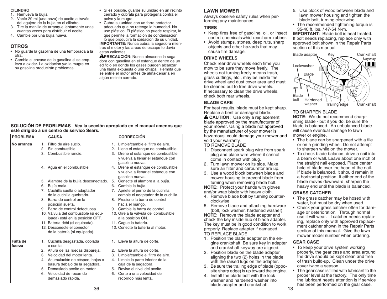 Sears 917.370721 User Manual | Page 13 / 24