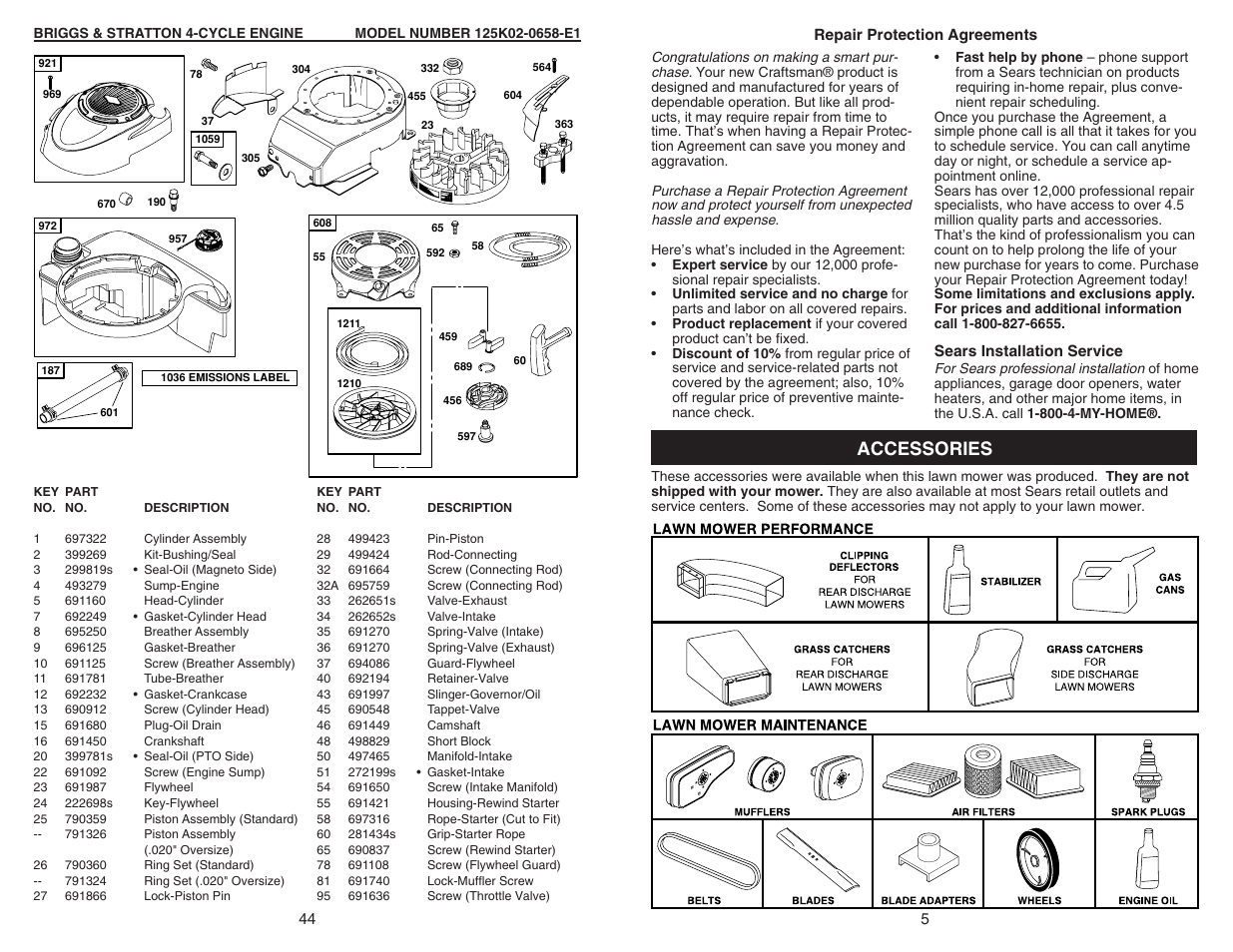Accessories | Sears 917.370721 User Manual | Page 5 / 24