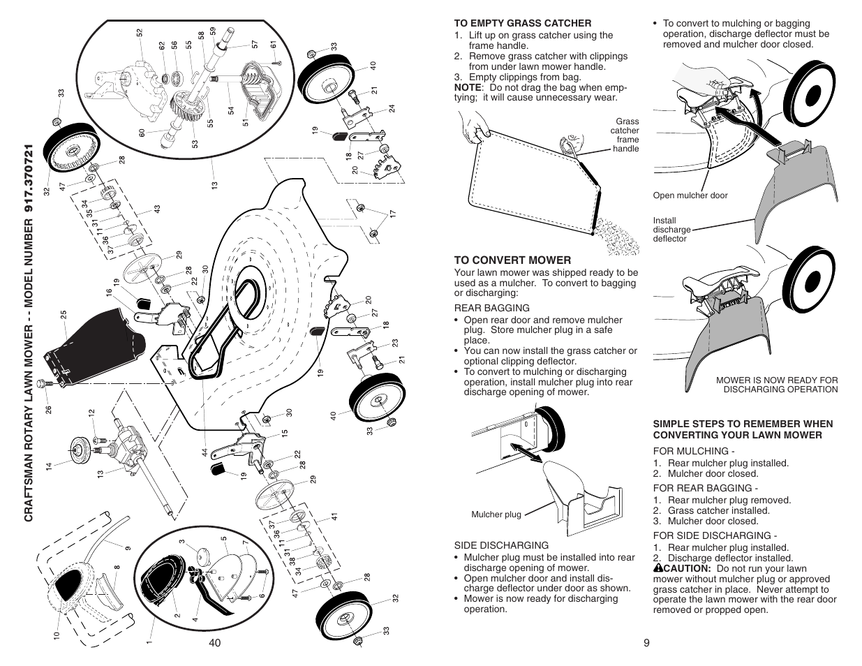 Sears 917.370721 User Manual | Page 9 / 24