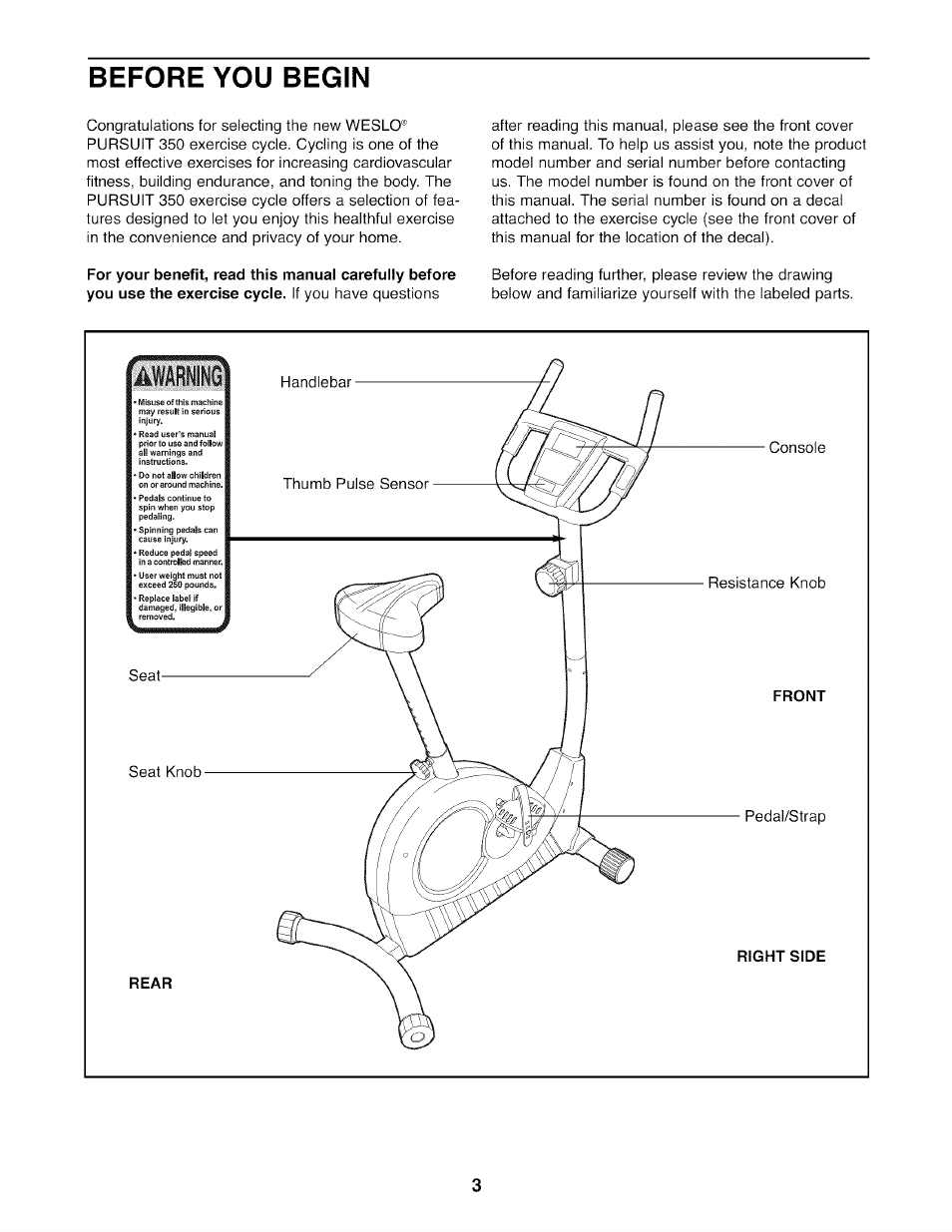 Before you begin | Sears 83 User Manual | Page 3 / 16