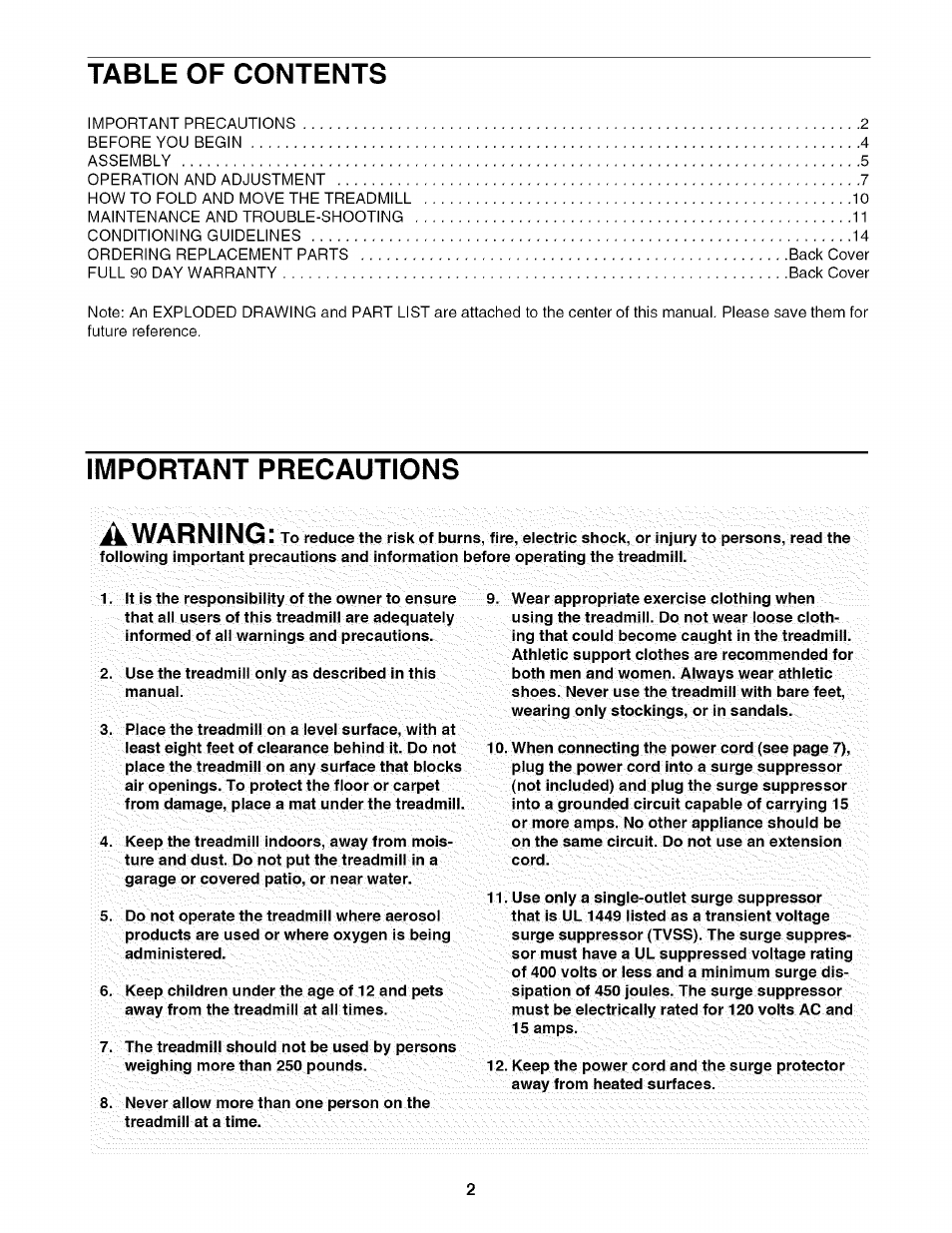 Sears 631.29739 User Manual | Page 2 / 18
