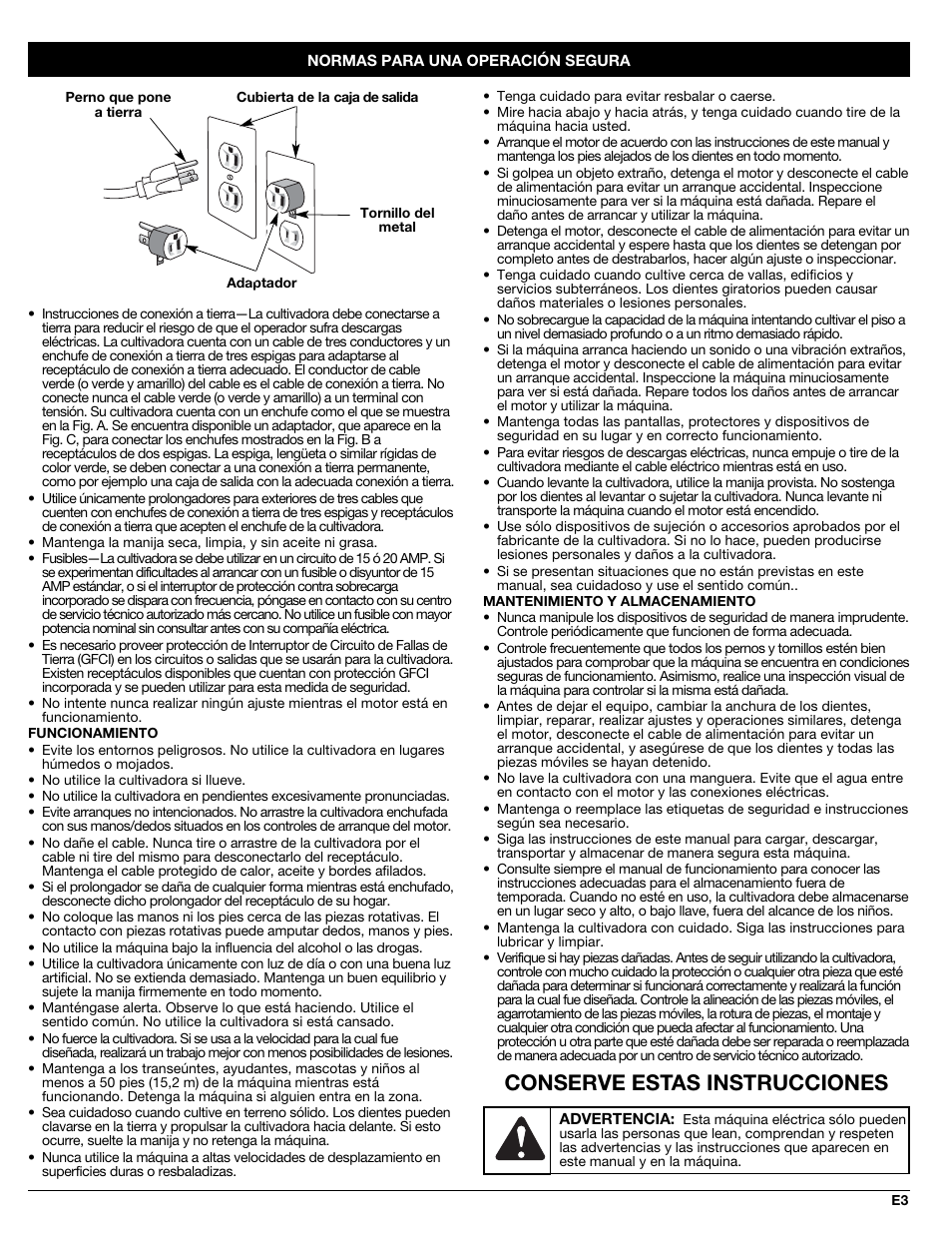 Conserve estas instrucciones | Sears C459.627020 User Manual | Page 27 / 40