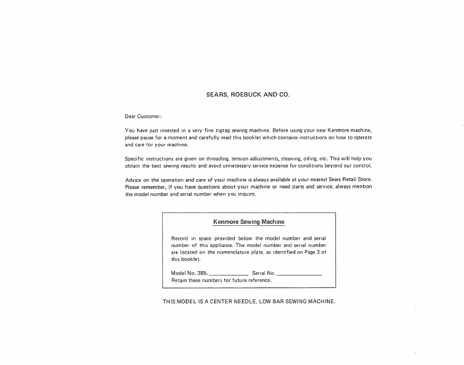Sears KENMORE 385.128418 User Manual | Page 2 / 52