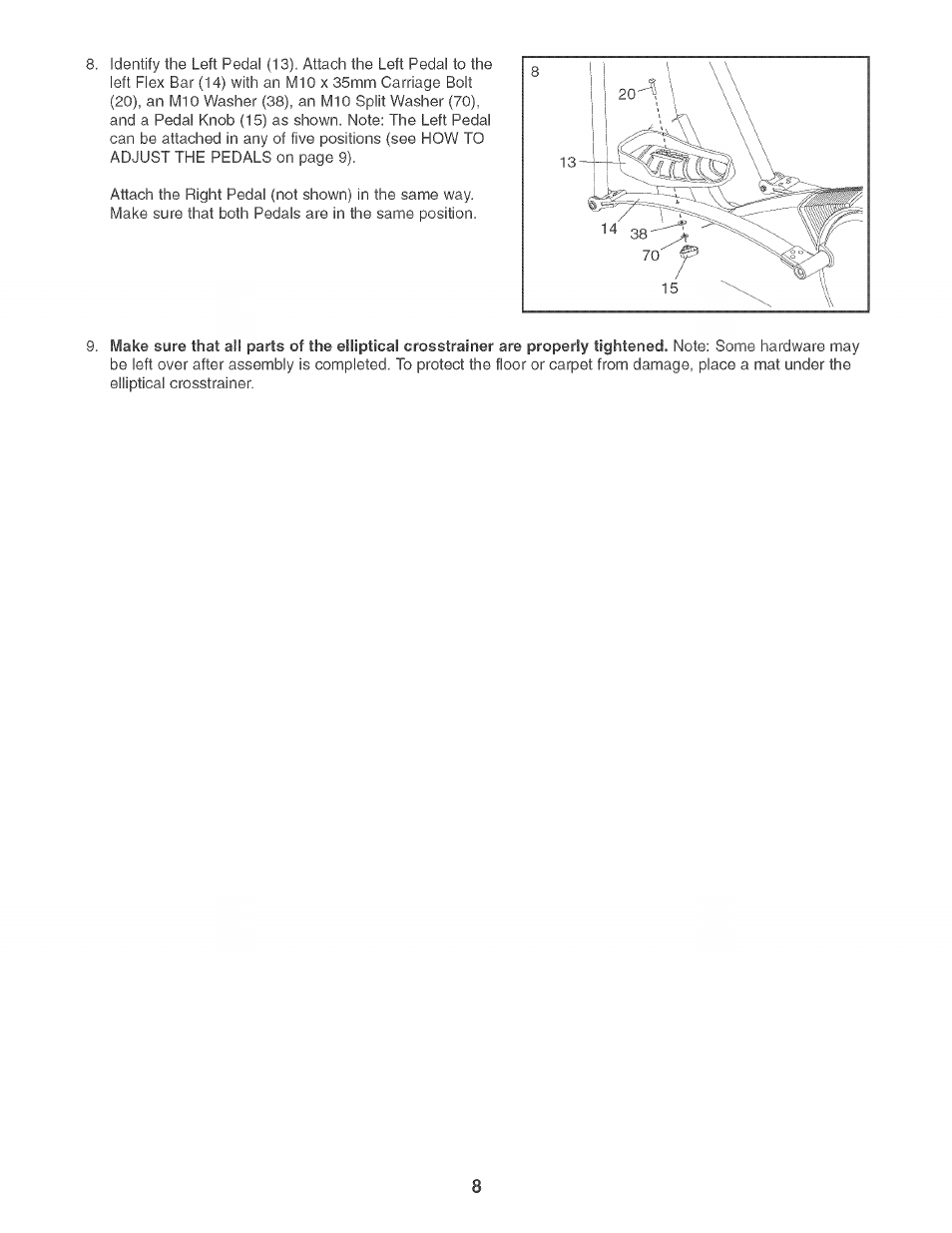 Sears PRO-FORM 831.283521 User Manual | Page 8 / 24