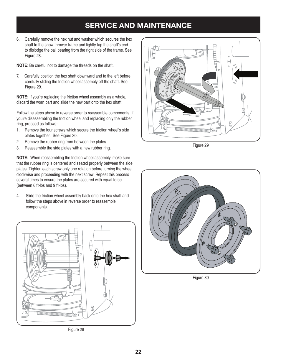 Service and maintenance | Sears 247.88355 User Manual | Page 22 / 64