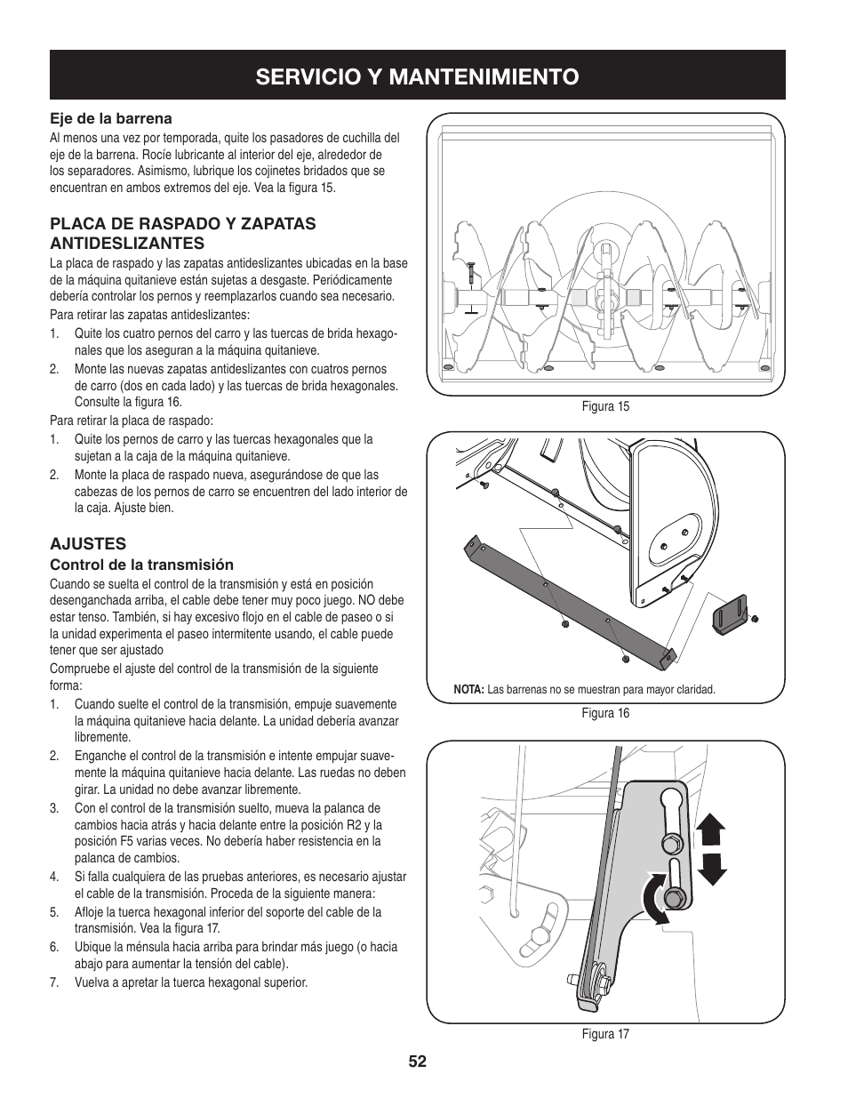 Servicio y mantenimiento | Sears 247.88355 User Manual | Page 52 / 64