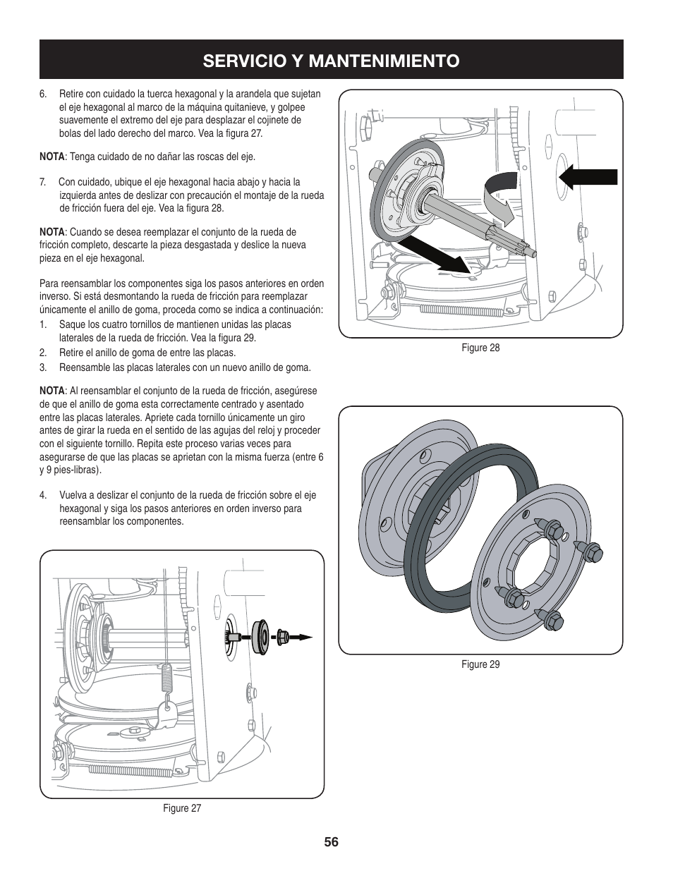 Servicio y mantenimiento | Sears 247.88355 User Manual | Page 56 / 64