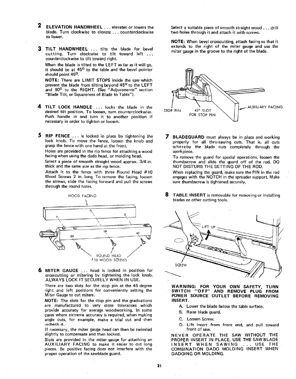 Sears 113.298141 User Manual | Page 21 / 44
