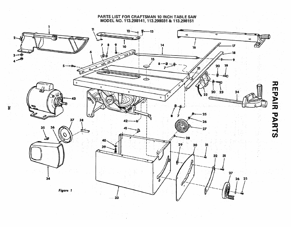 Sears 113.298141 User Manual | Page 36 / 44