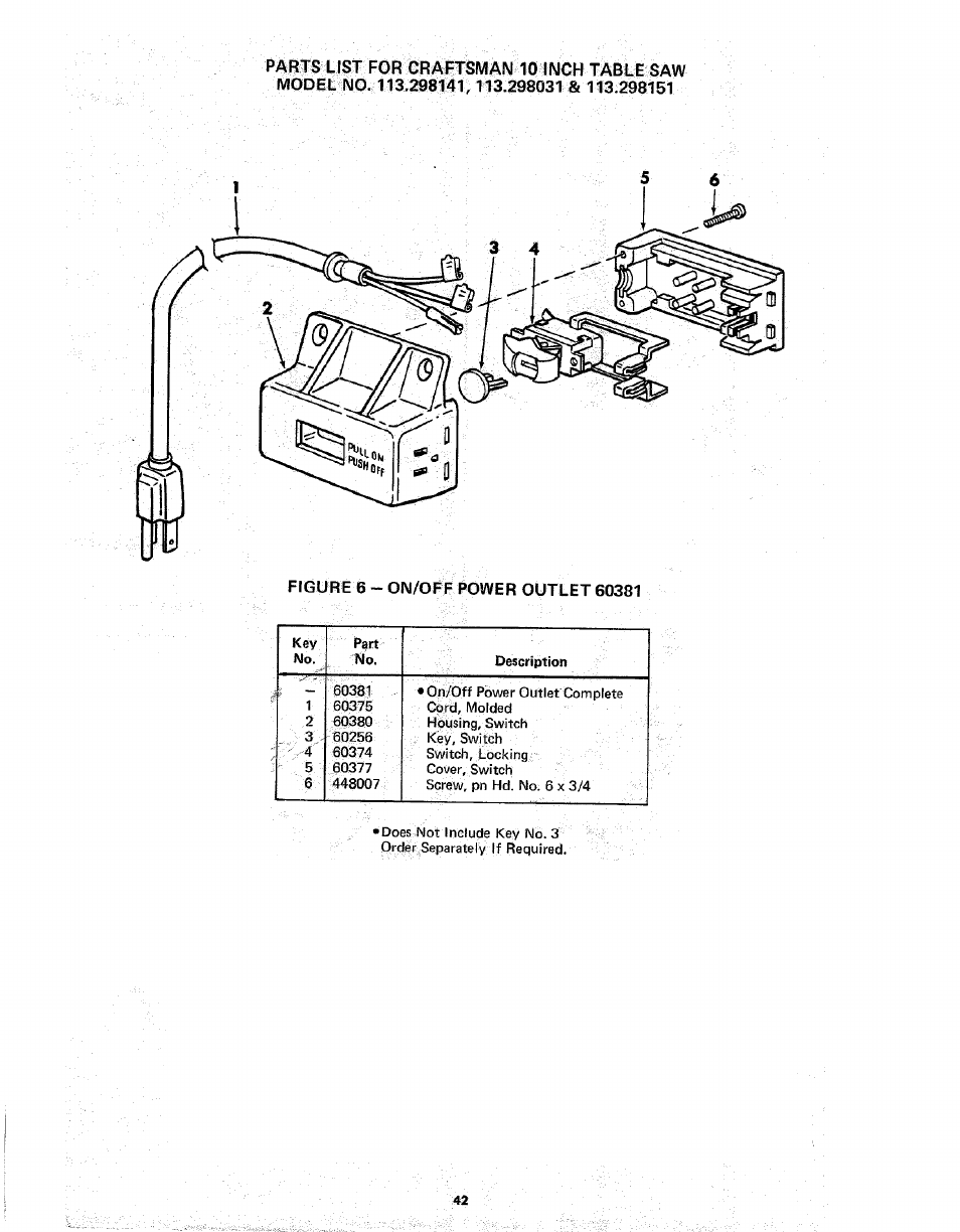 Sears 113.298141 User Manual | Page 42 / 44