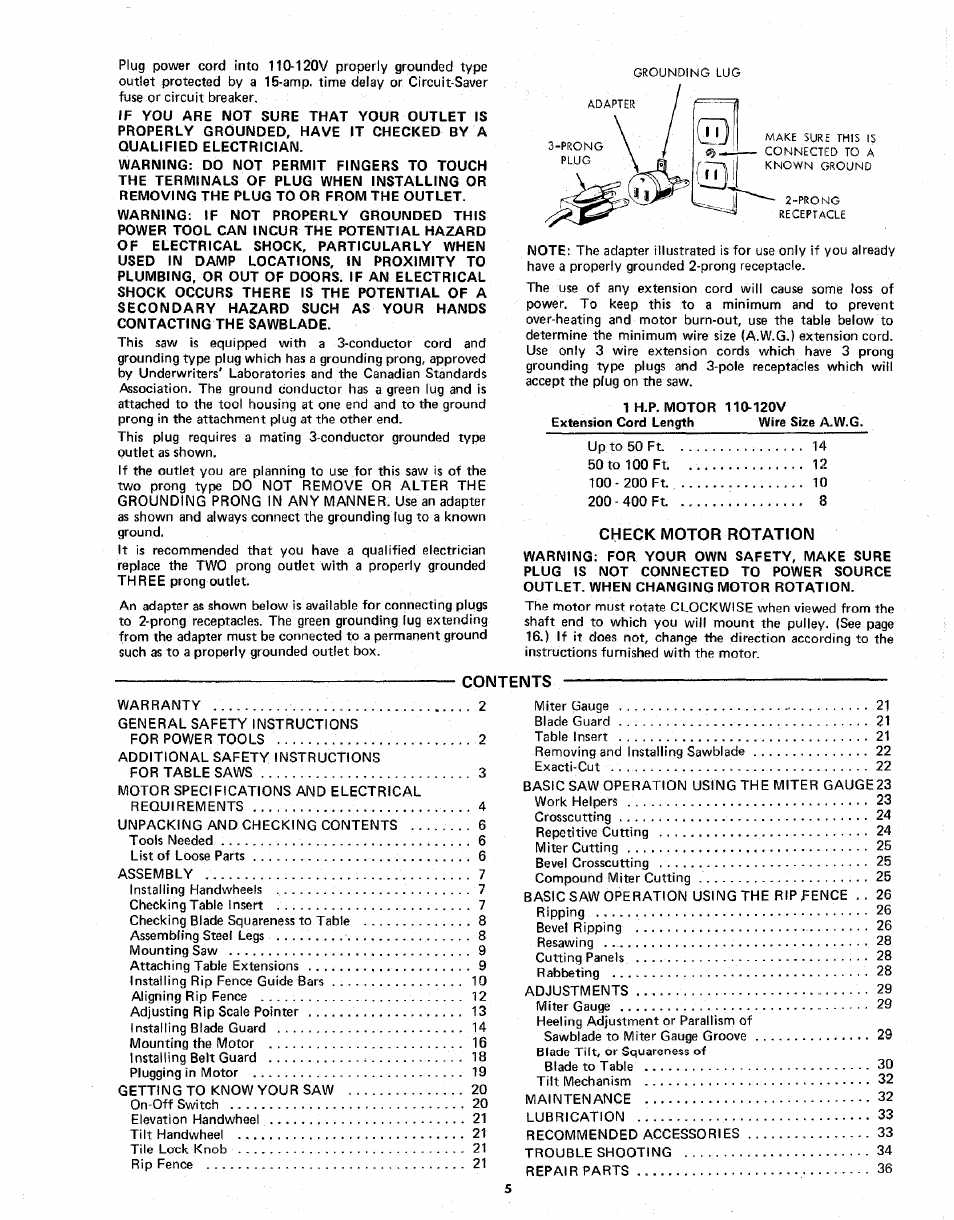 Sears 113.298141 User Manual | Page 5 / 44