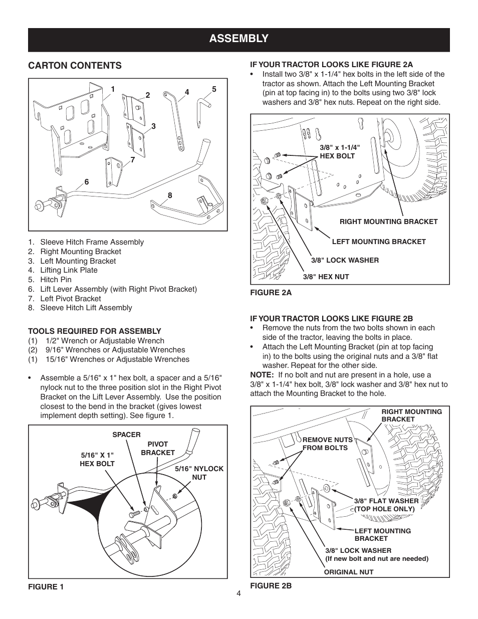 Assembly | Sears 486.24536 User Manual | Page 4 / 8