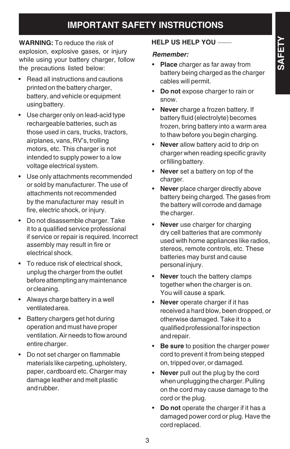 Sears 200.713201 User Manual | Page 3 / 16