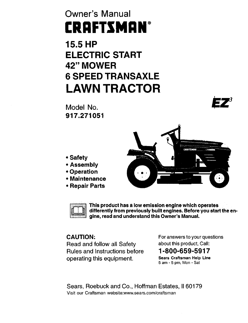 Sears 917.271051 User Manual | 60 pages