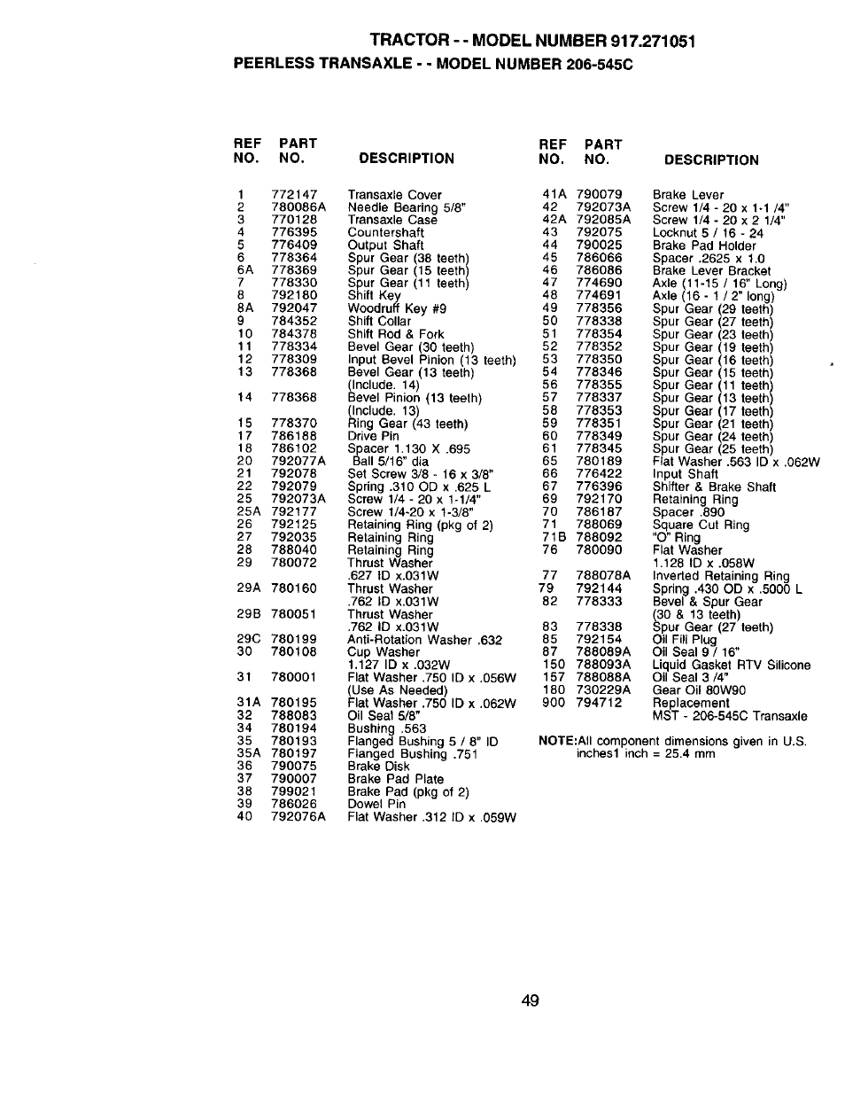 Sears 917.271051 User Manual | Page 49 / 60