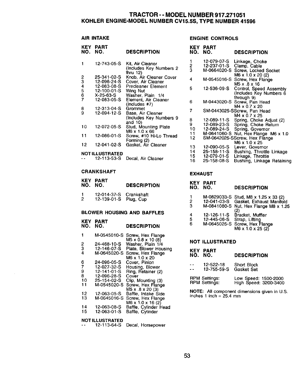 Sears 917.271051 User Manual | Page 53 / 60