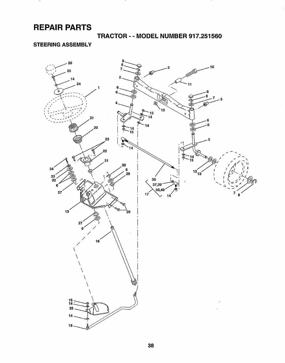 Sears 917.25156 User Manual | Page 38 / 60