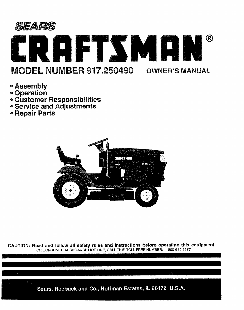 Sears 917.25049 User Manual | 64 pages