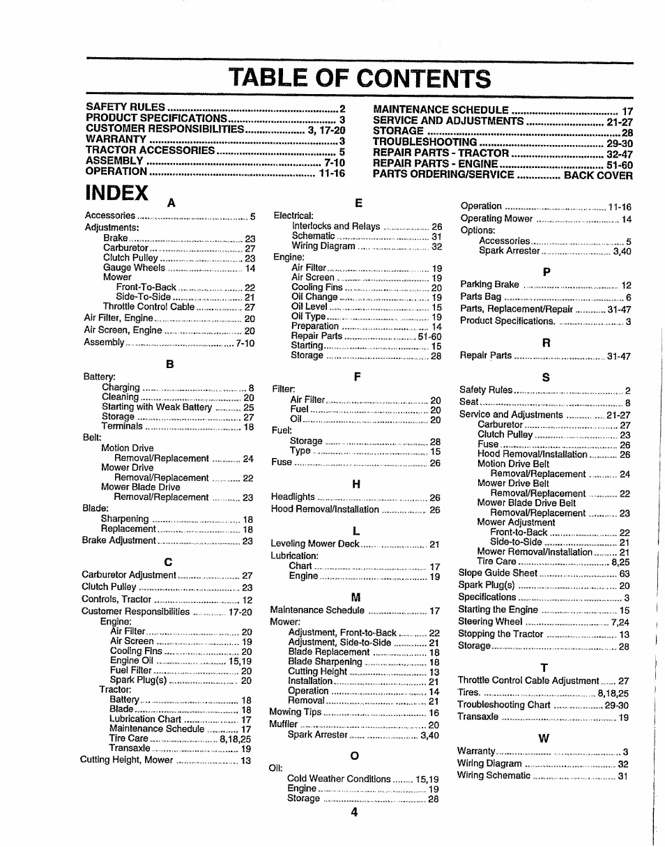 Sears 917.25049 User Manual | Page 4 / 64