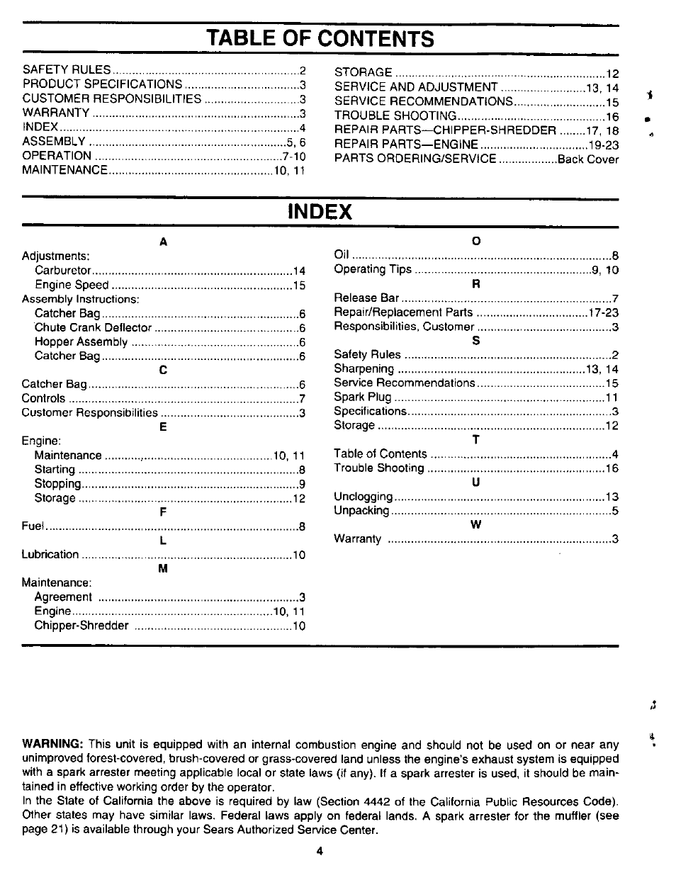 Sears 247.780892 User Manual | Page 4 / 24